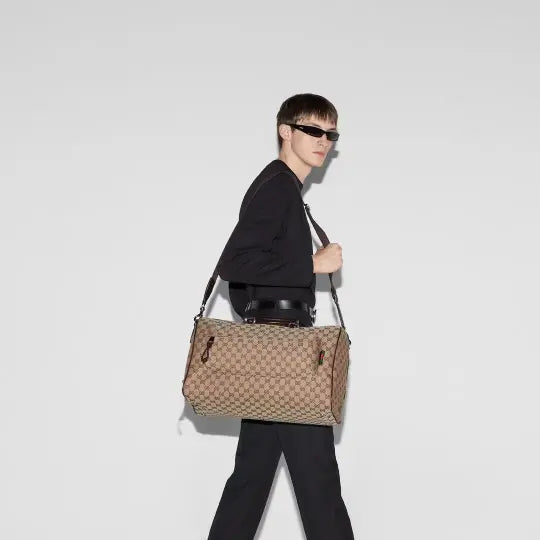 GG canvas medium travel bag