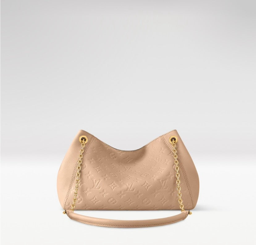 2026 Anytime PM Handbag in Dune Monogram Empreinte Embossed Leather M14659