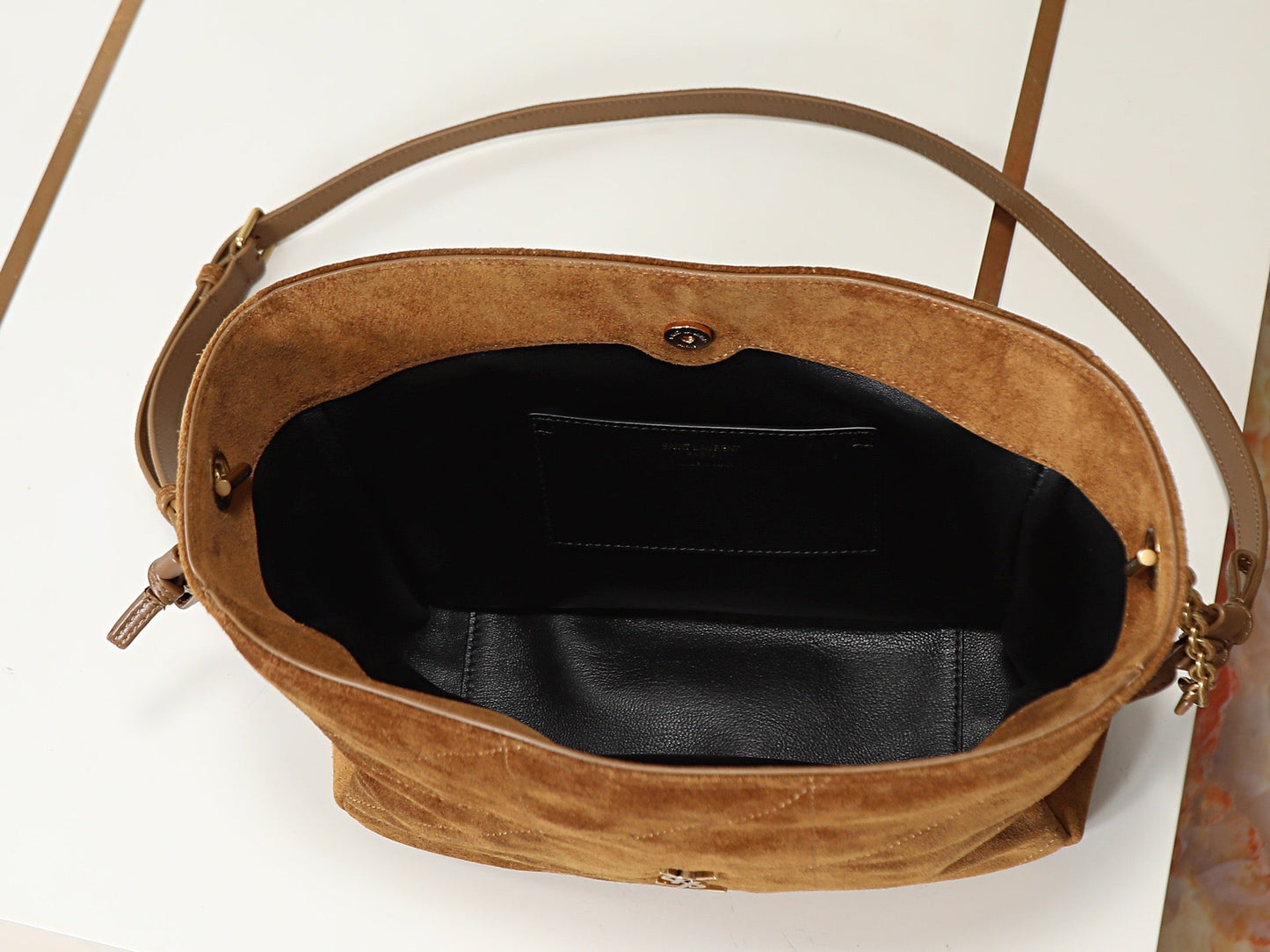 2026 Jamie Brown Suede Drawstring Bag/Shoulder Bag 8627121U8P72916