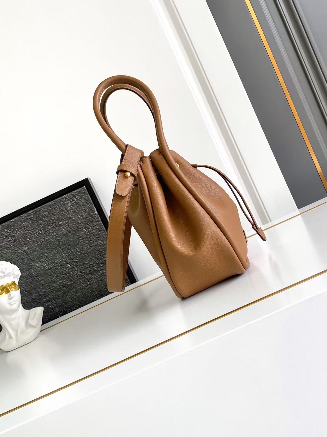 Darling Leather Mini Bucket Bag 1BE087