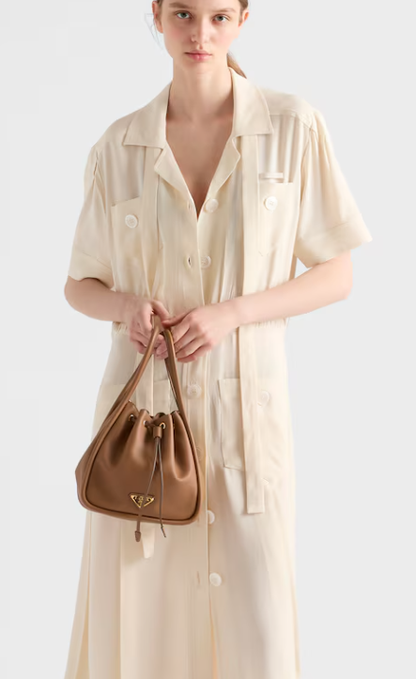 Darling Leather Mini Bucket Bag 1BE087