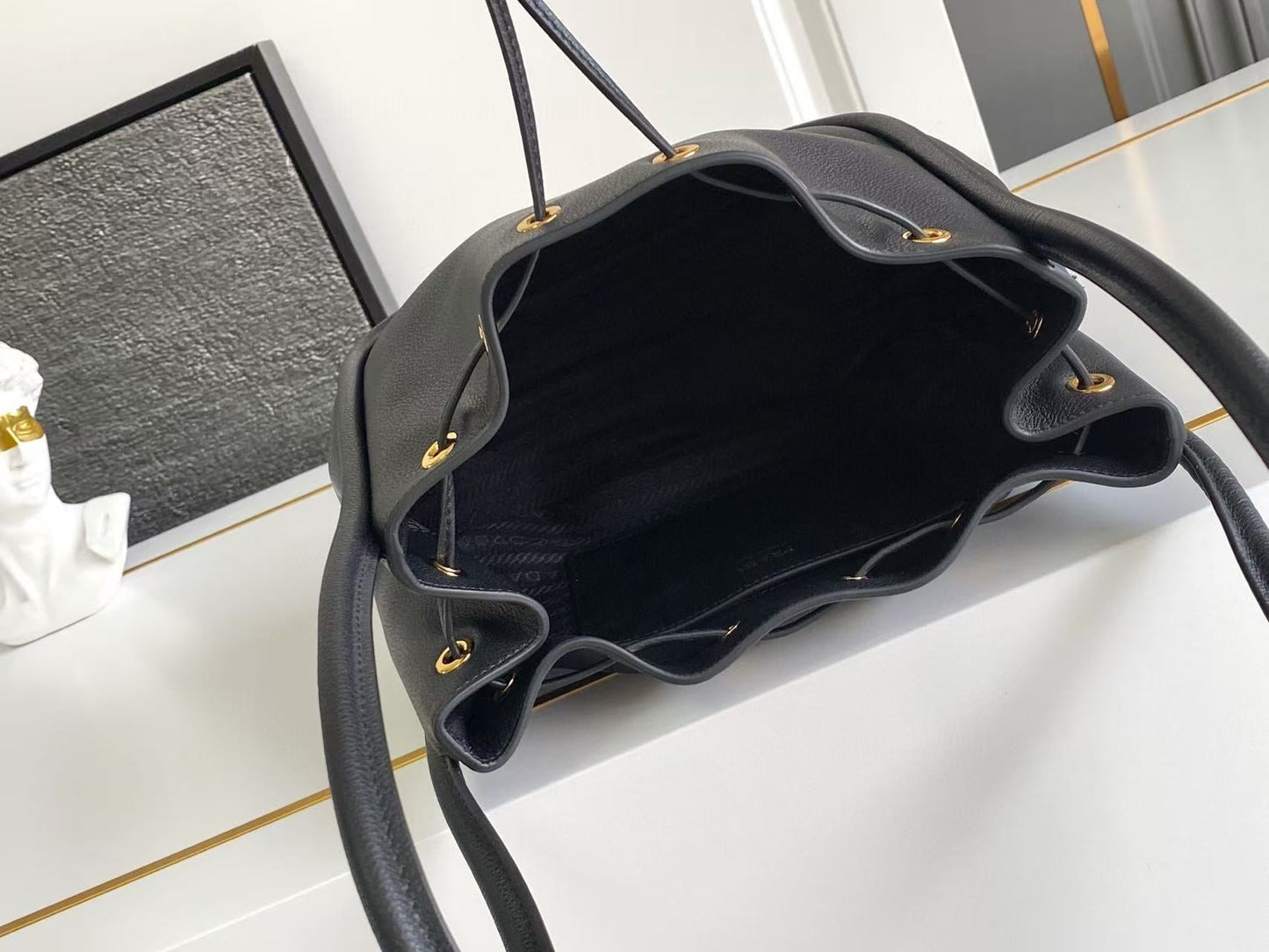 Darling Leather Mini Bucket Bag 1BE087