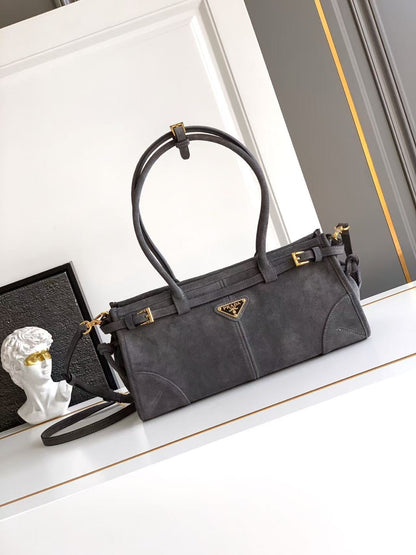 Bonnie medium suede handbag 1BA426_2C4S_F0308_V_MOO