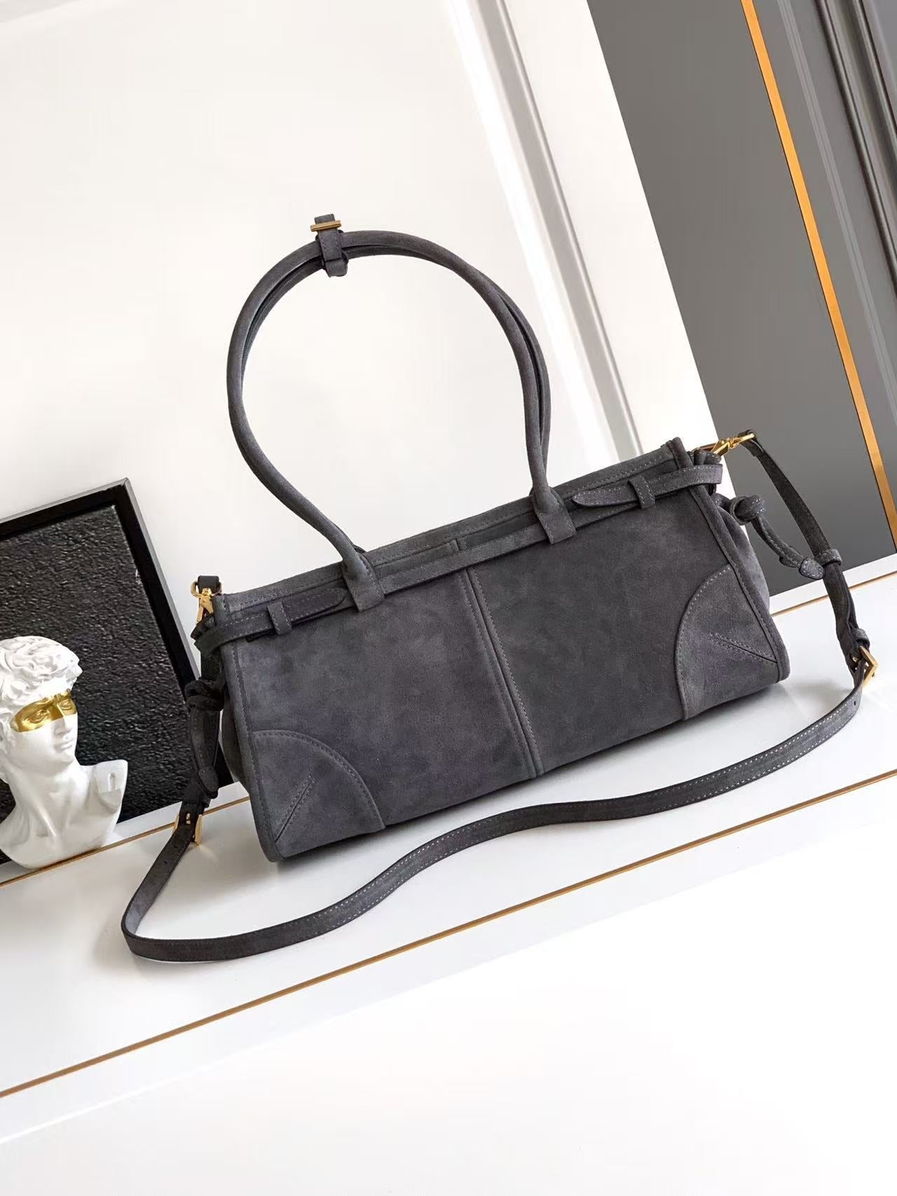 Bonnie medium suede handbag 1BA426_2C4S_F0308_V_MOO