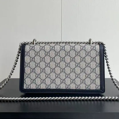 Dionysus series Dionysus bag with monogram and leather accents