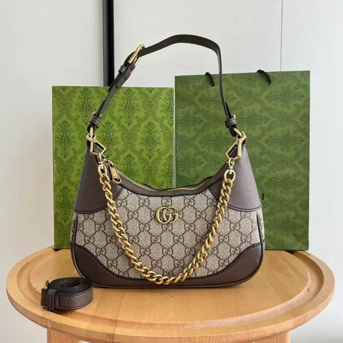 Aphrodite Medium GG Canvas Shoulder Bag