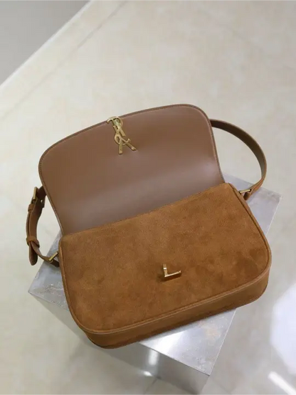 SOLFERINO MINI BOX LEATHER BAG suede