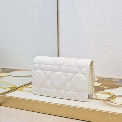 Caro Pouch with Chain Supple Cannage Lambskin