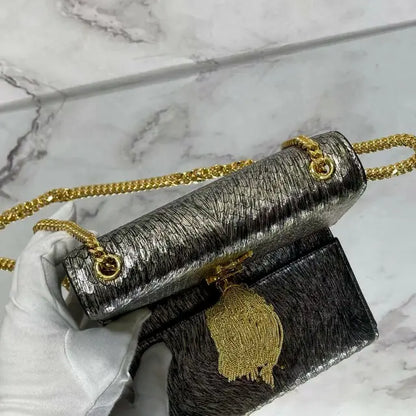 Kate series snake-print tassel handbag