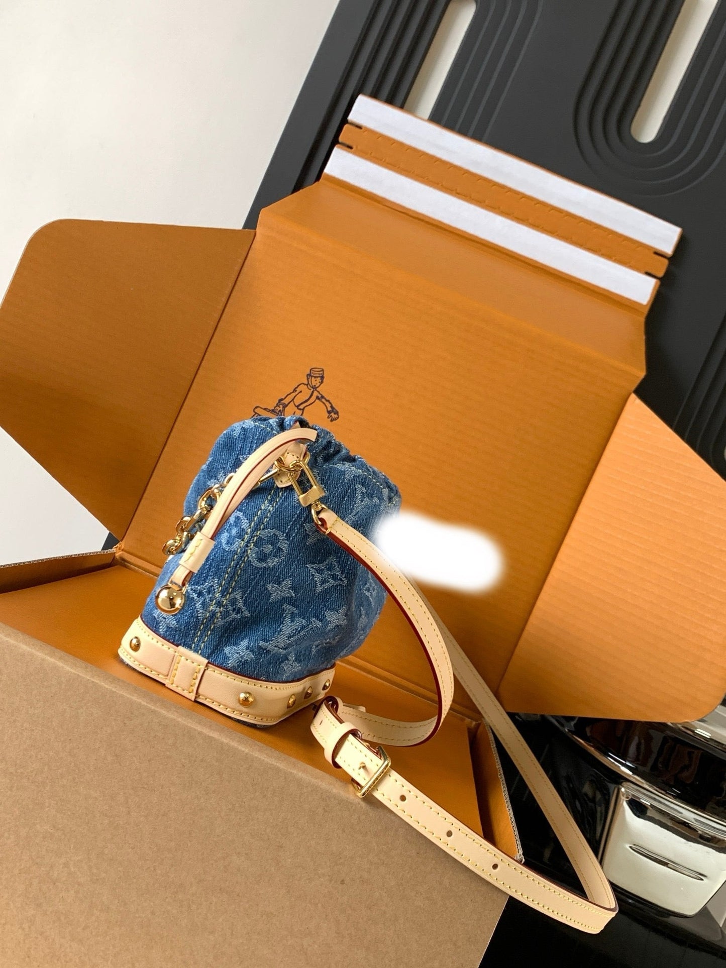 Nano Noé Monogram Denim M83043
