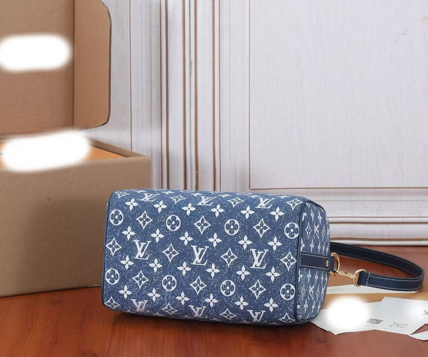 Monogram Jacquard Denim Speedy Bandoulière 25 M59609