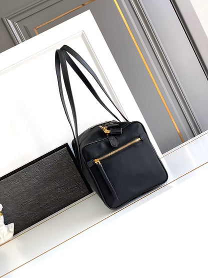 Large Re-Nylon Top-Handle Bag with Padlock 1BB135_R064_F0002