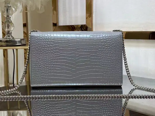 Kate series small crocodile pattern tassel bag