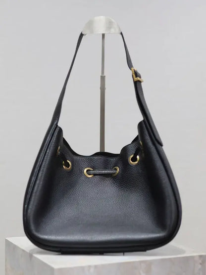 PARIS VI SMALL HOBO BAG IN GRAINED LEATHER