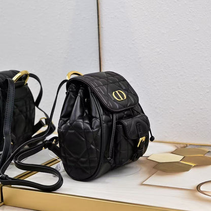 Small DR Caro Backpack Macrocannage Lambskin