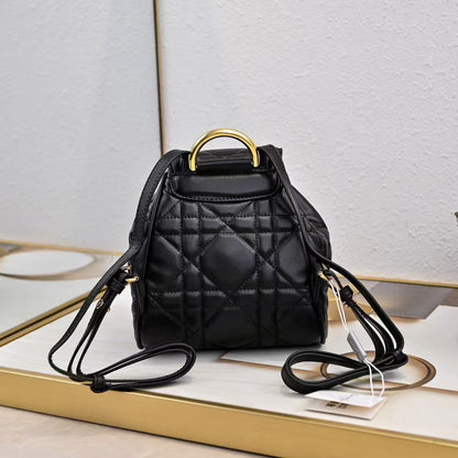 Small DR Caro Backpack Macrocannage Lambskin