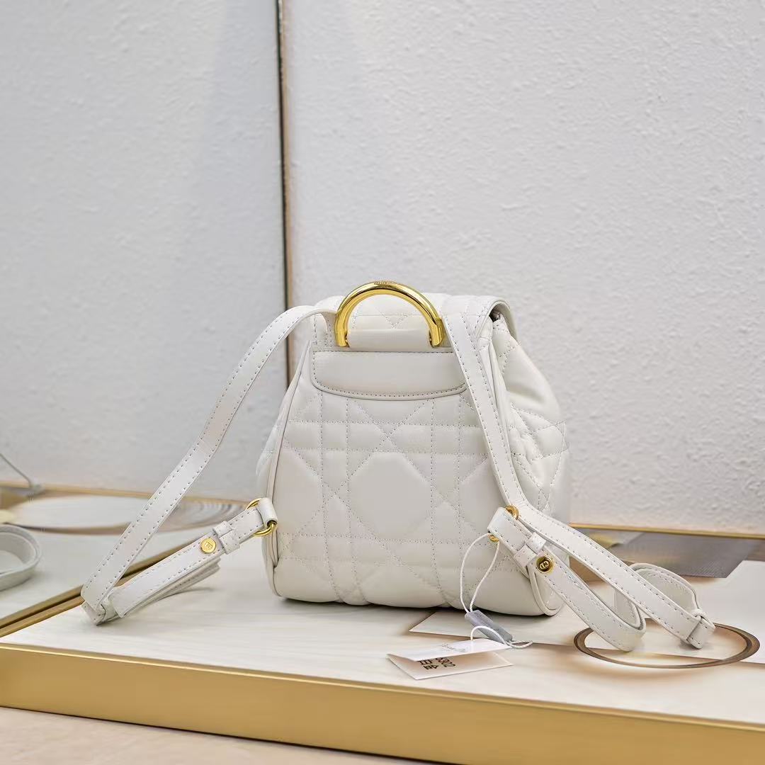 Small DR Caro Backpack Macrocannage Lambskin