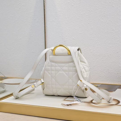 Small DR Caro Backpack Macrocannage Lambskin