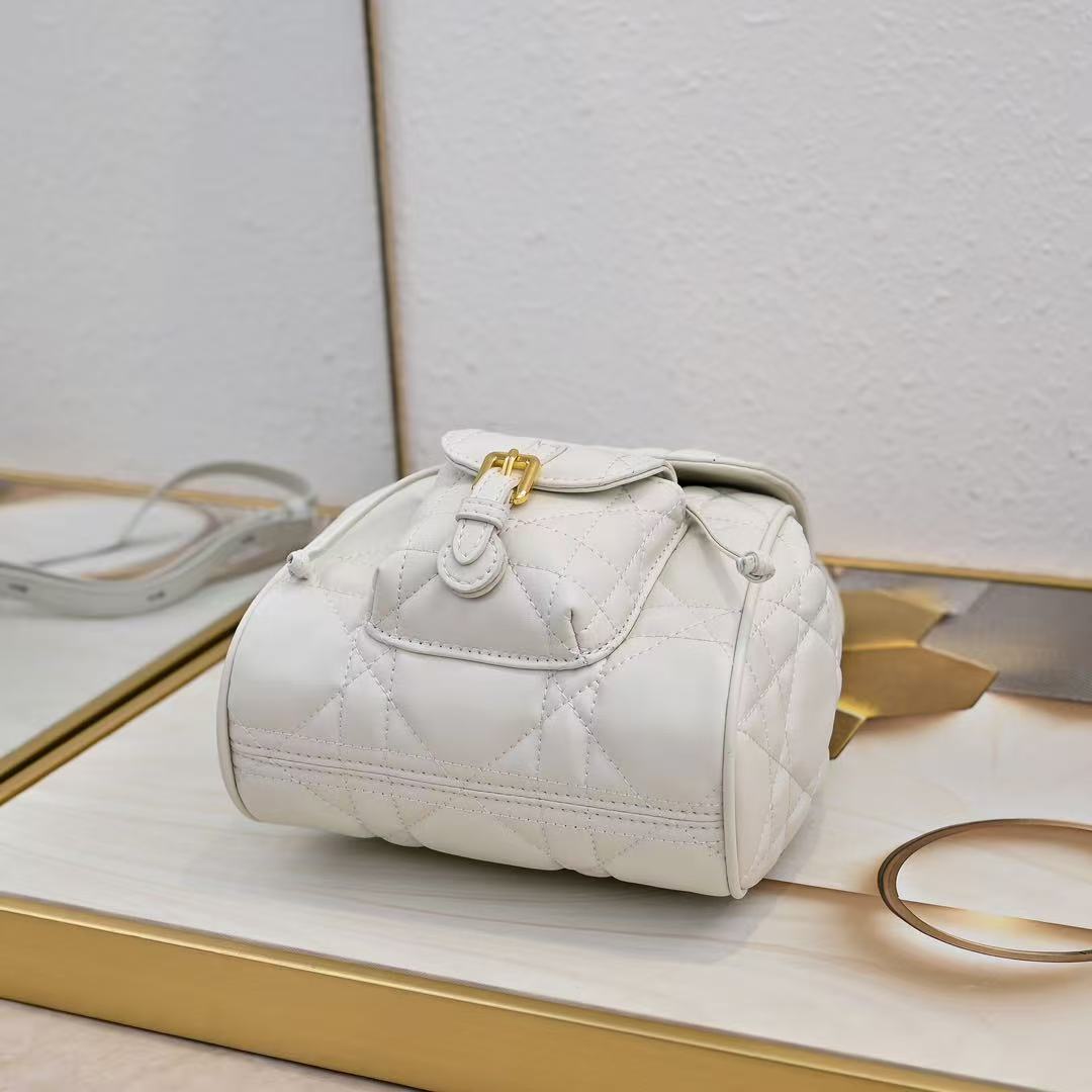 Small DR Caro Backpack Macrocannage Lambskin