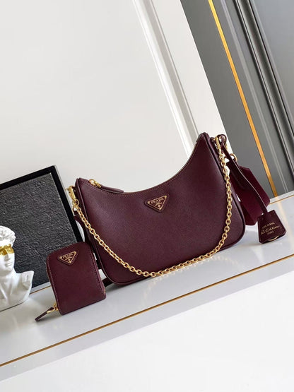Re-Edition 2005 Saffiano leather bag 1BH204
