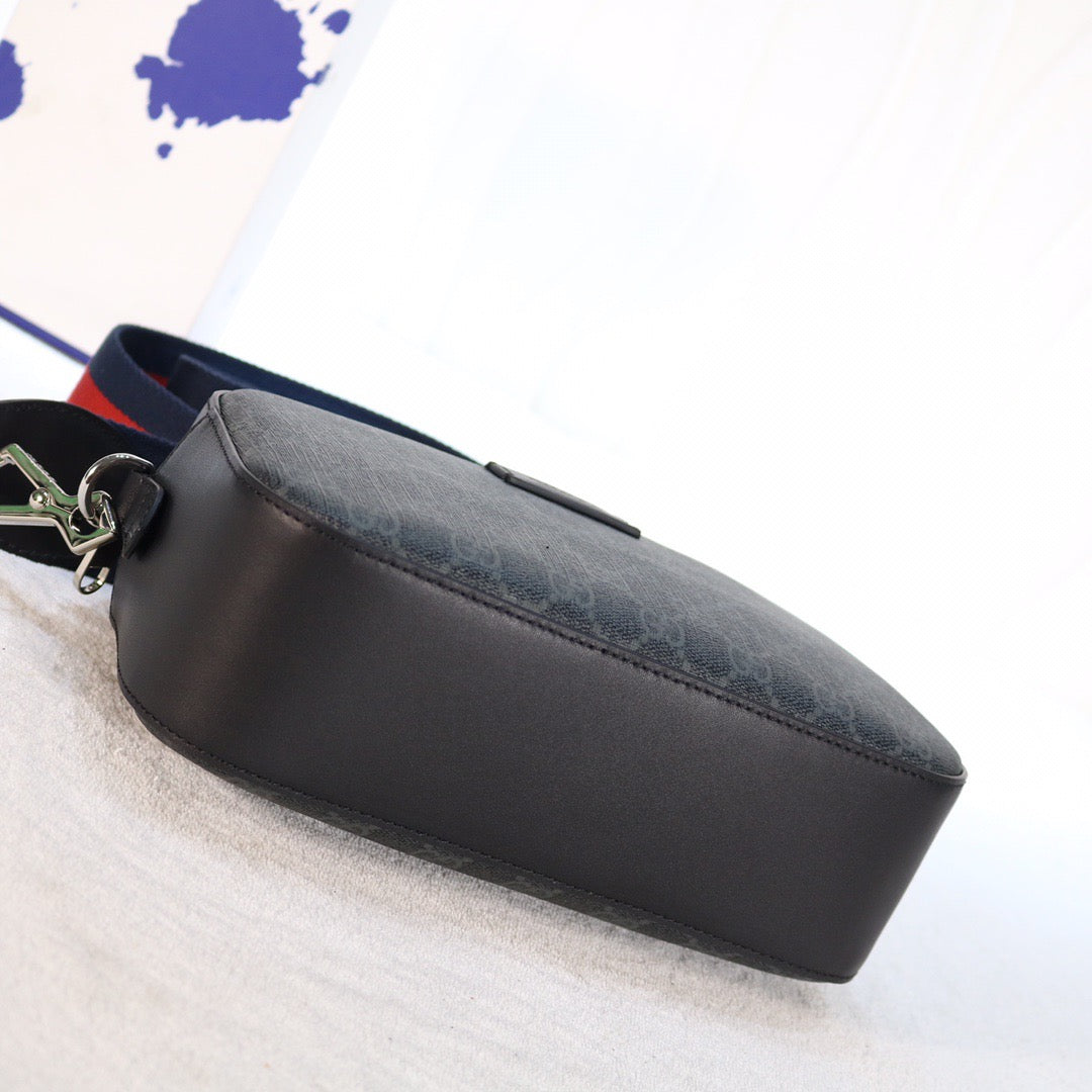 Black GG Imprime Camera Crossbody Bag