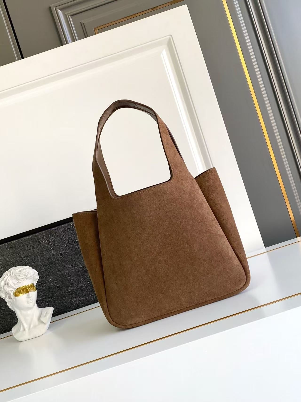 Mini Suede Shopping Bag 1BG542