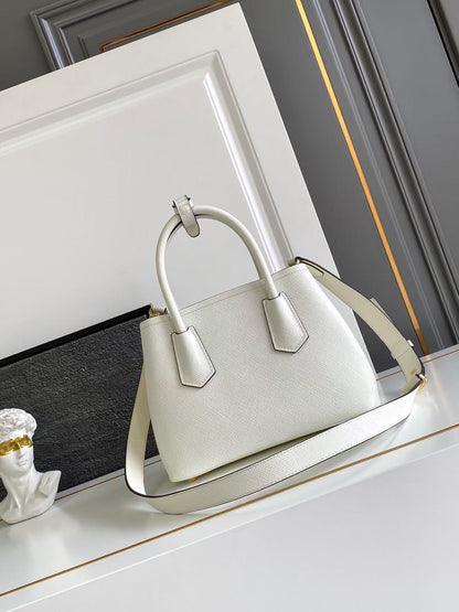 Double small Saffiano leather bag 1BG443