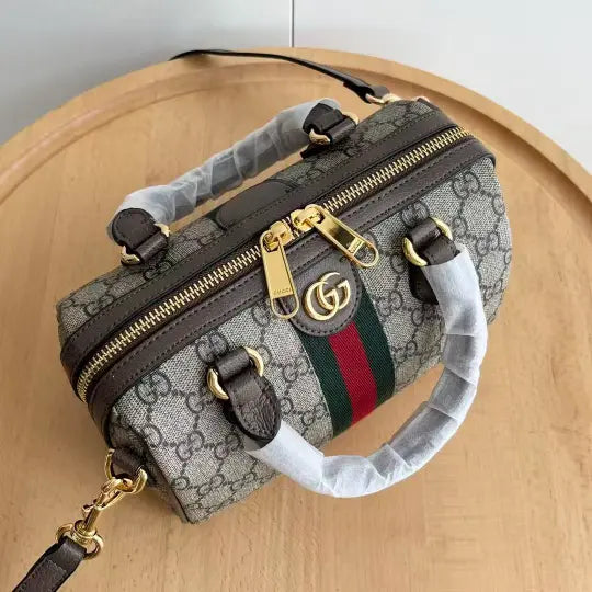 Ophidia Mini GG Monogram Boston Bag