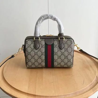 Ophidia Mini GG Monogram Boston Bag
