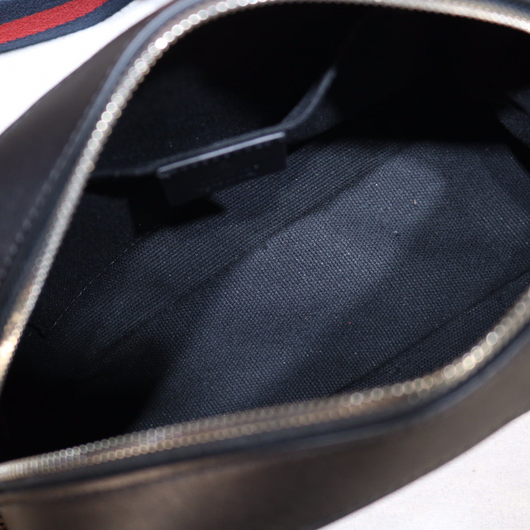 Black GG Imprime Camera Crossbody Bag