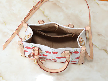 x Takashi Murakami OnTheGo PM (White Monogram Cerises / Cherry)  M13269