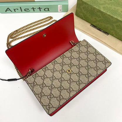 GG Supreme canvas mini bag with cherries