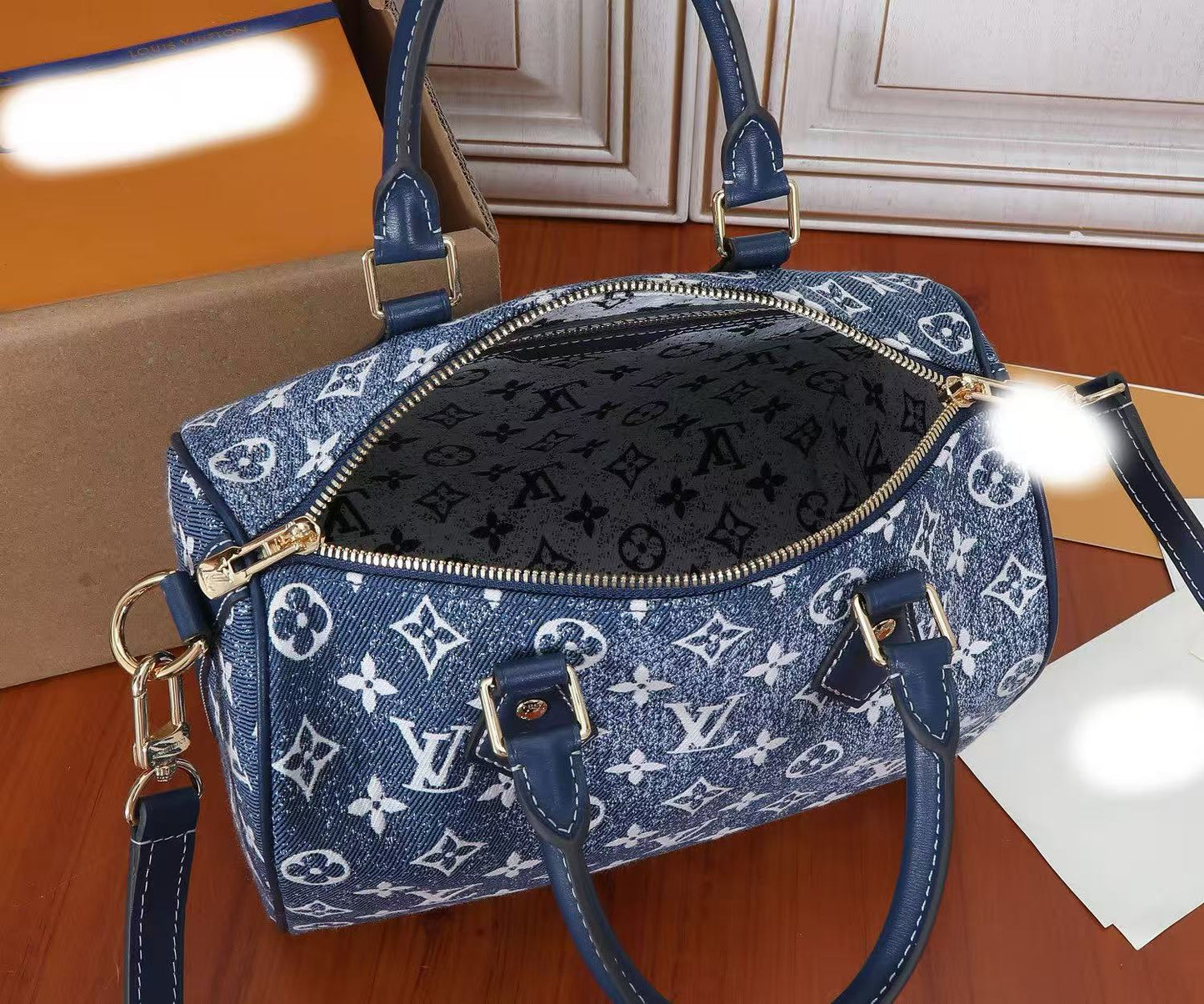 Monogram Jacquard Denim Speedy Bandoulière 25 M59609