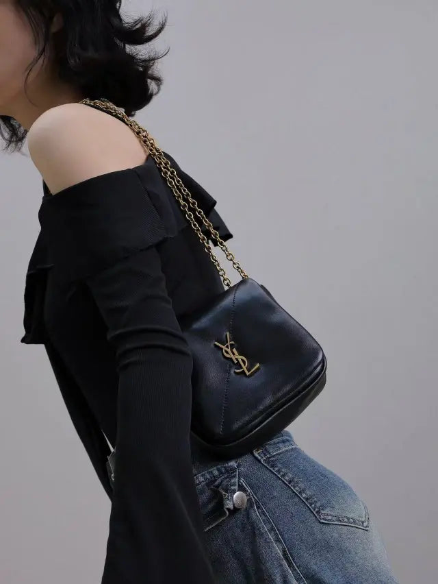 Jamie Mini Shoulder Bag in Smooth Leather