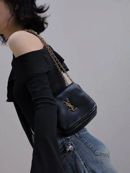Jamie Mini Shoulder Bag in Smooth Leather