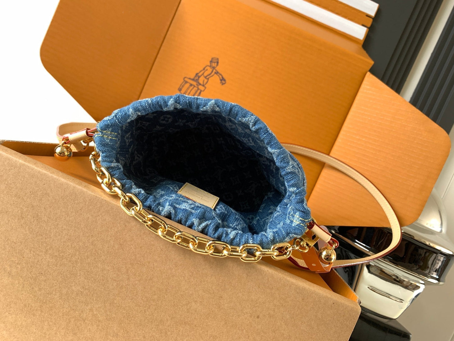 Nano Noé Monogram Denim M83043