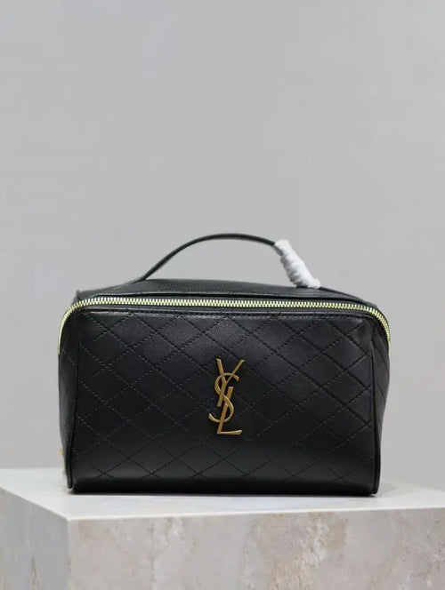 Gaby series cosmetic bag lambskin material
