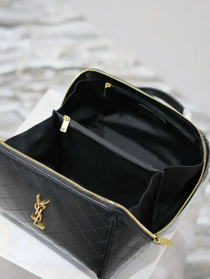 Gaby series cosmetic bag lambskin material