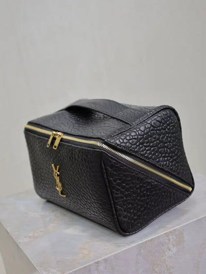 black elephant print Gaby cosmetics bag