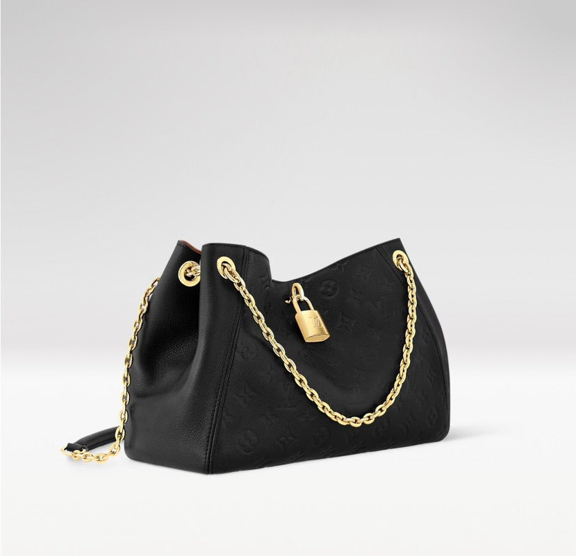 2026 Anytime PM Handbag in Black Monogram Empreinte Embossed Leather M14414