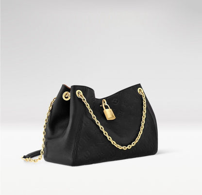 2026 Anytime PM Handbag in Black Monogram Empreinte Embossed Leather M14414