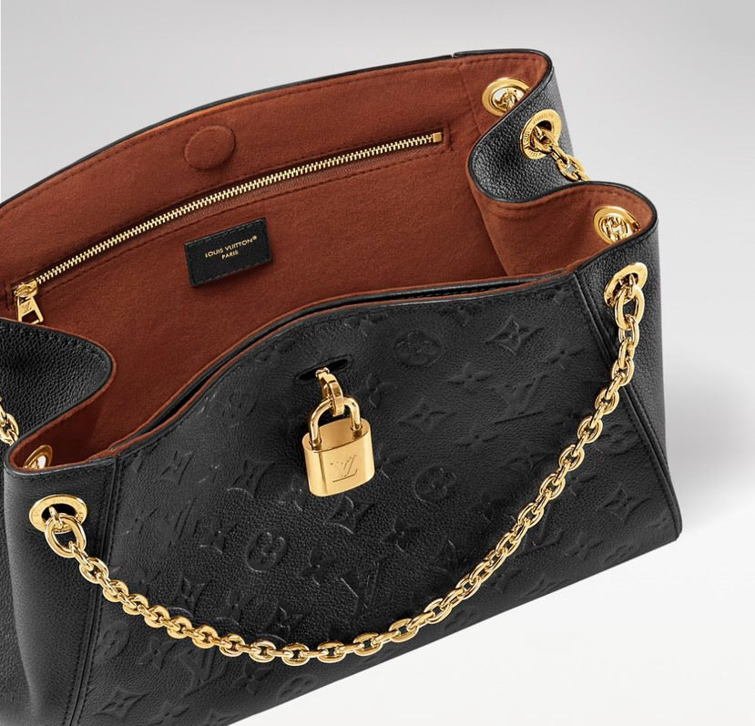 2026 Anytime PM Handbag in Black Monogram Empreinte Embossed Leather M14414