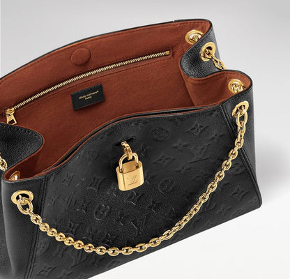 2026 Anytime PM Handbag in Black Monogram Empreinte Embossed Leather M14414