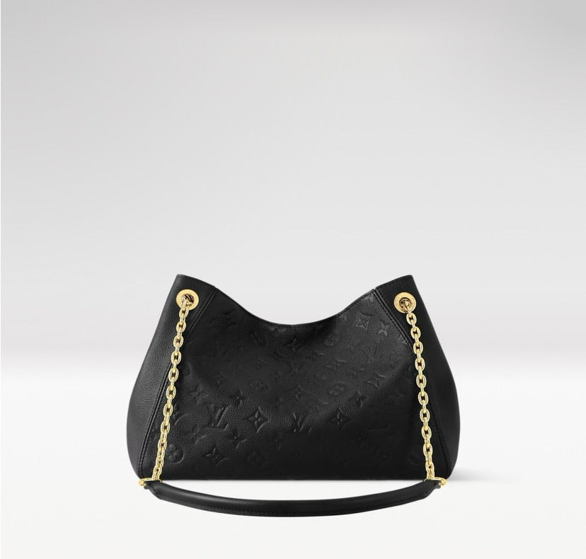 2026 Anytime PM Handbag in Black Monogram Empreinte Embossed Leather M14414