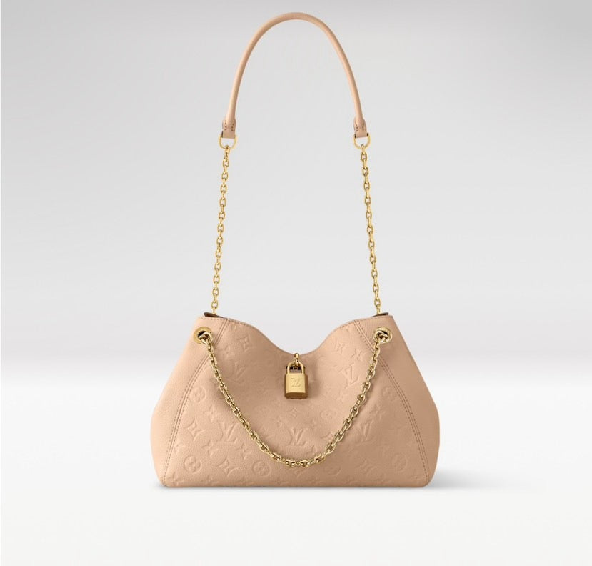 2026 Anytime PM Handbag in Dune Monogram Empreinte Embossed Leather M14659