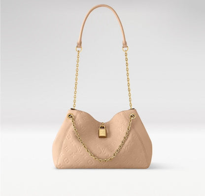2026 Anytime PM Handbag in Dune Monogram Empreinte Embossed Leather M14659