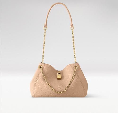 2026 Anytime PM Handbag in Dune Monogram Empreinte Embossed Leather M14659