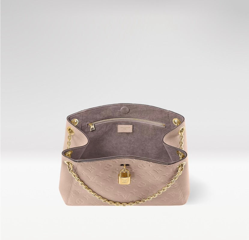 2026 Anytime PM Handbag in Dune Monogram Empreinte Embossed Leather M14659