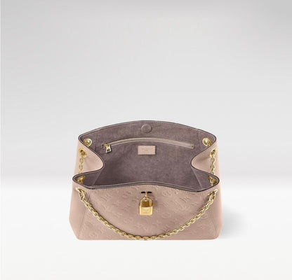 2026 Anytime PM Handbag in Dune Monogram Empreinte Embossed Leather M14659