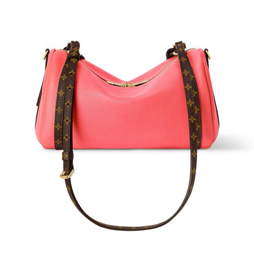 2026 Express PM Handbag in Bright Pink Grained Calfskin M29092